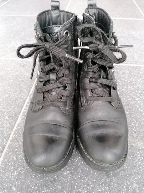 Kožené topánky vhodné na jar/jeseň, geox,29