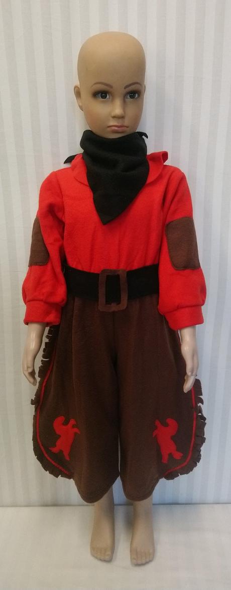 4 dielny kostým kovbojka, italia, 92-104 cm,