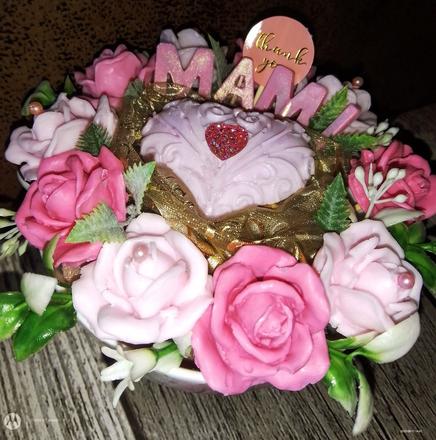 Mydlove ružičky s venovaním,