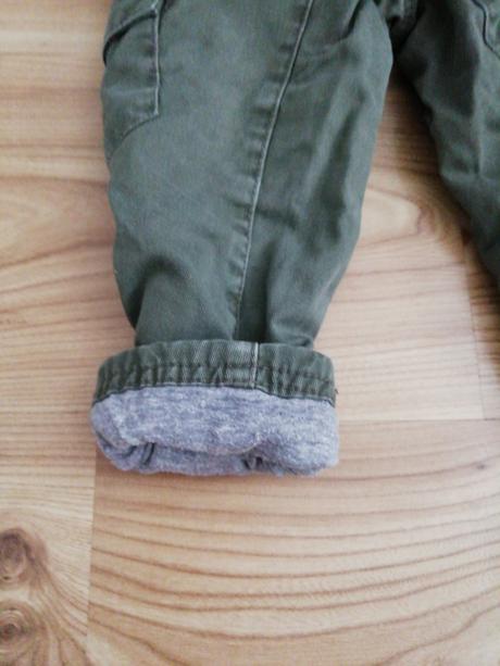Nohavice zateplene hm, h&m,86