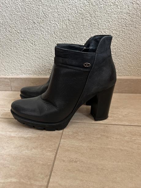 Kožené členkové čižmy -38, lasocki,37