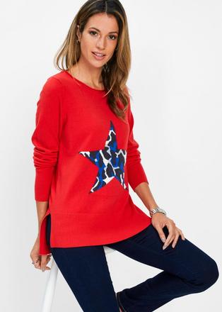 -s hviezdou pulóver bonprix veľ. xxl, bonprix,xxl