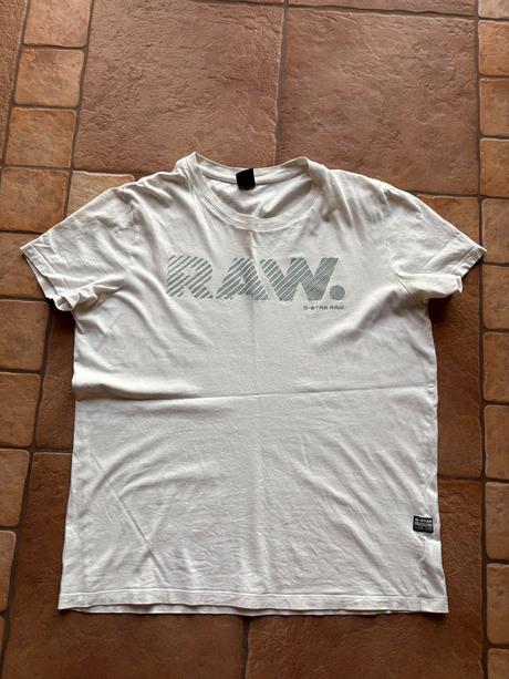 Biele tricko g star raw, g-star raw,l