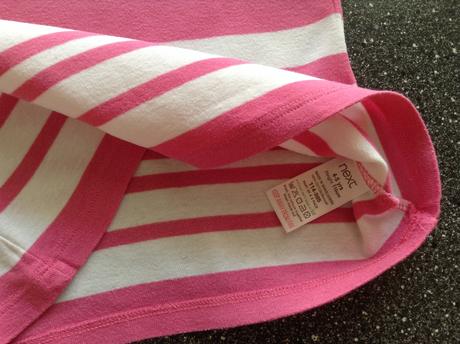 Ružovo-biele tielko, 4-5r., next,110