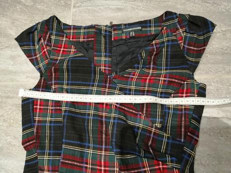 Kárované šaty warehouse v32-34,od v146-152,13r., warehouse,146