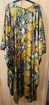 Maxi šaty s hadim vzorom, xxl