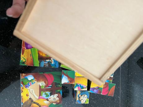 Drevené rozprávkové kocky,