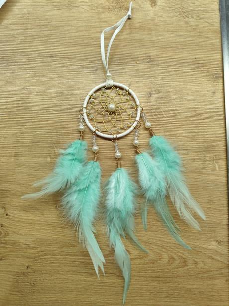 Krásny lapač snov v mentolovej farbe, 