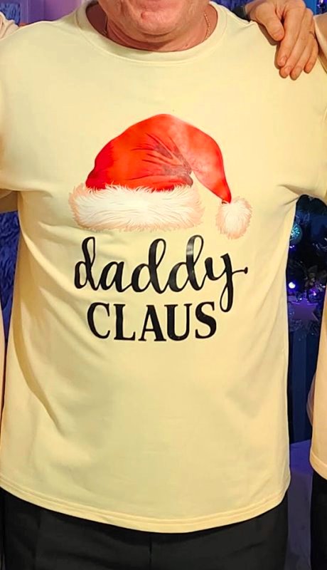 Vianočné tričko "daddy claus", v. xxl/xxxl, xxl