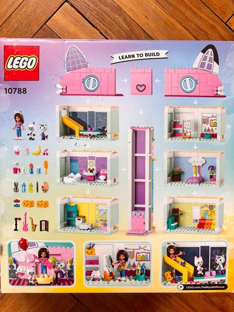 Veľké lego gabby's dollhouse, kúzelný domček,