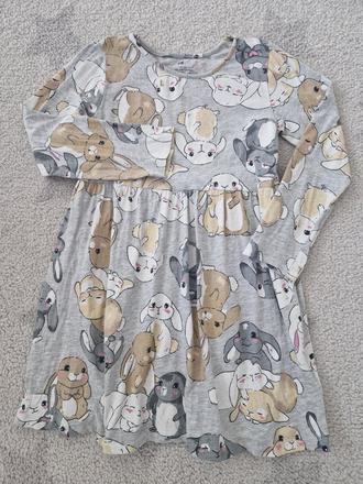 Šaty zajačiky, h&m,122