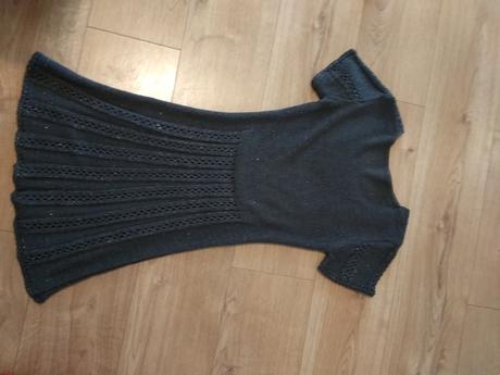 Pletene saty  s trblietkami, s