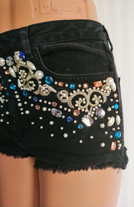 Dámske elastické čierne šortky moto, topshop, topshop,xs