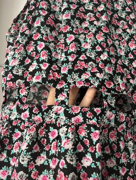 Šaty s kvetmi, h&m,s