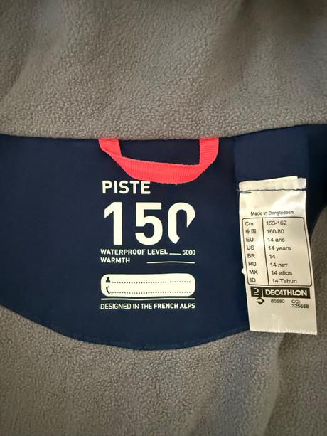 Zimná lyžiarska bunda unisex značky wedze, wedze,152