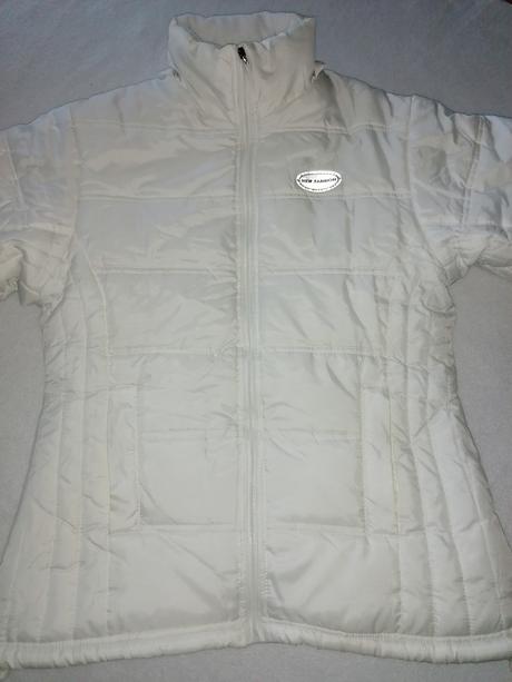 Zimná biela bunda, s