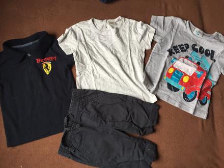 3x tričká + kraťase, zara,92