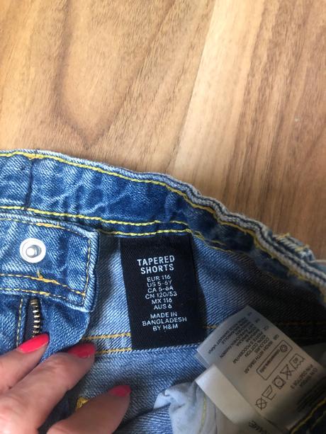 Kratasky h&m 5/6 rokov, h&m,116