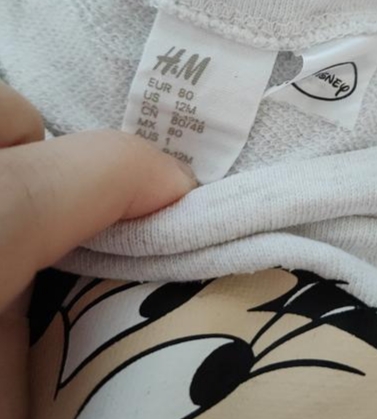 Mikinka minnie, h&m,80