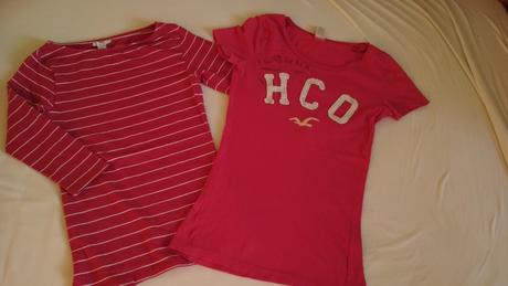 Dve jahodové tričká, hollister,164