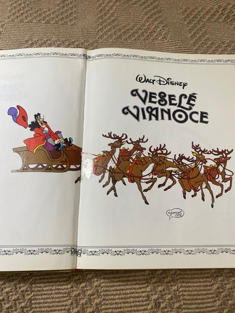 Krásna zberateľská kniha walt disney veselé vianoc, 