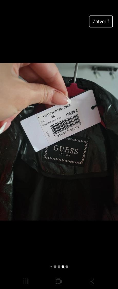 Tenky plast / kabat guess novy, guess,s