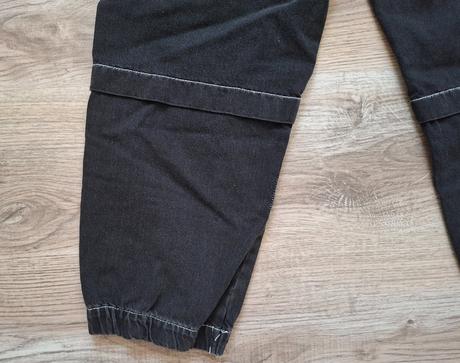 Nové chlapčenské voľné/baggy čierne rifle 158, kik,158