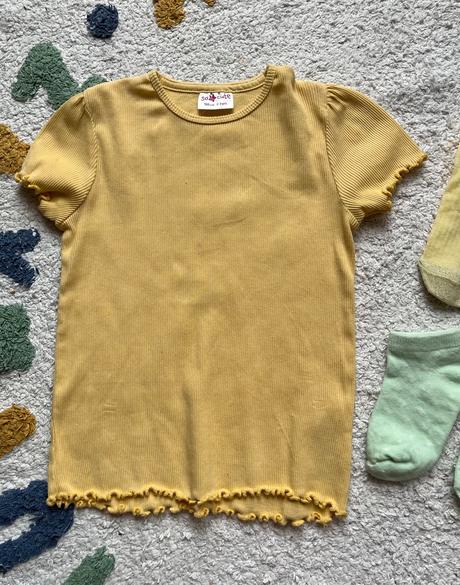 Balík 13 ks, tričká, legíny, ponožky, veľkosť 98, 86–98