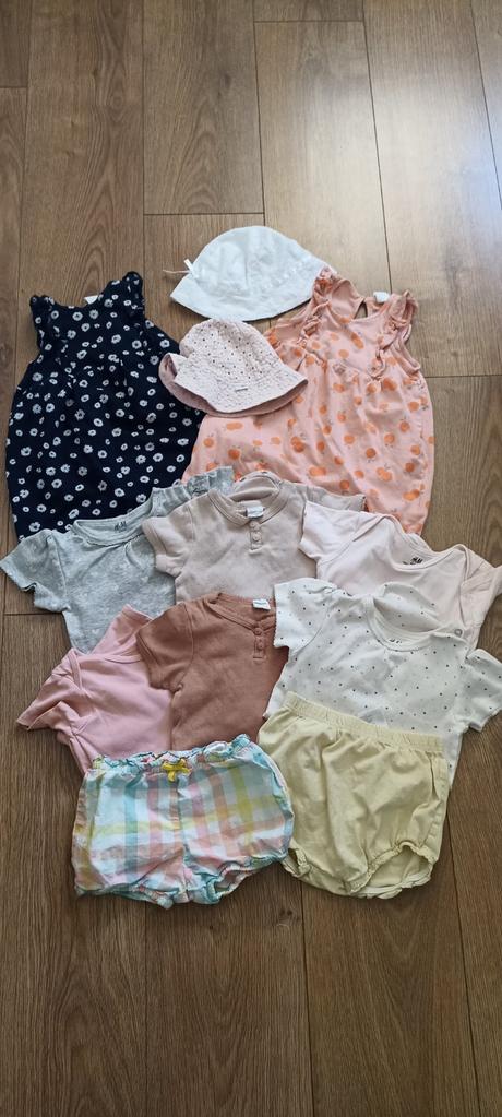 Balík h&m leto 86 + šaty grátis, 86–98