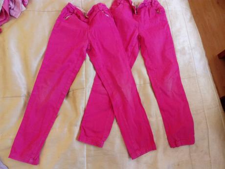 2 x ružové nohavice - cena spolu, 116