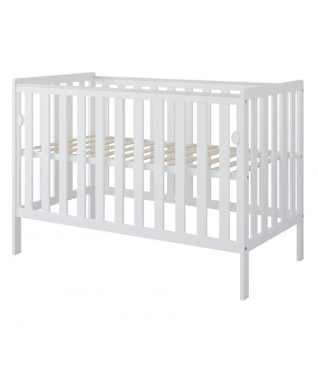 Postieľka bambi 120x60 so spúšťacou stranou, biela, šírka (cm): 60,dĺžka (cm): 120