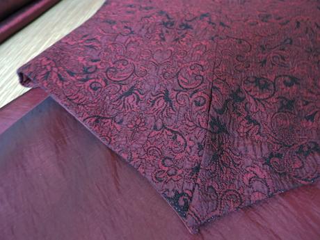 Spoločenské 2 dielne šaty bordové, 42