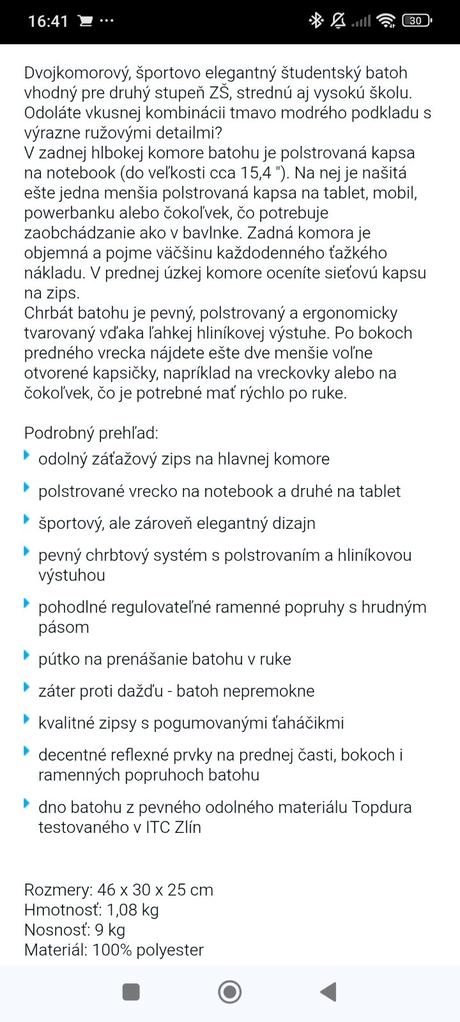 Školská taška, 