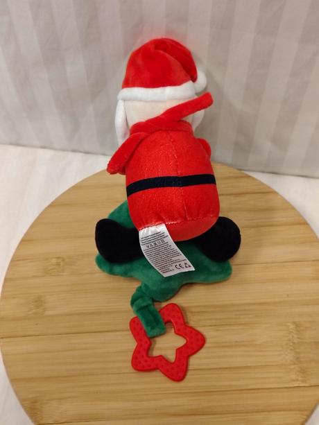 Hrajúci plyšový santa claus stromček hryzátk pepco,