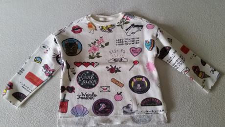 Popísaná mikina zara, zara,110