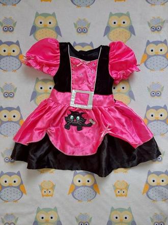 Halloweenske body šatičky - malá čarodejnica 68,