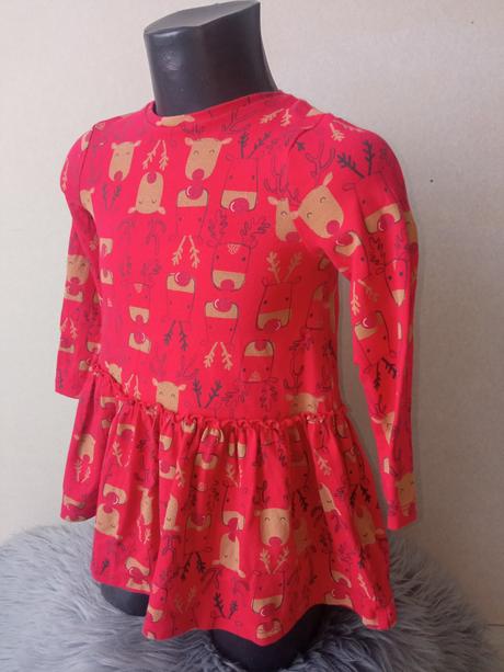 Dievčenské šaty vianoce f&f (18-24 mes.), 92