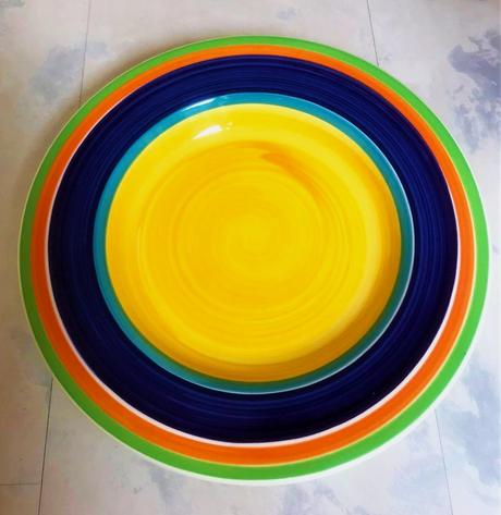 Glazúrovaná farebná misa, 