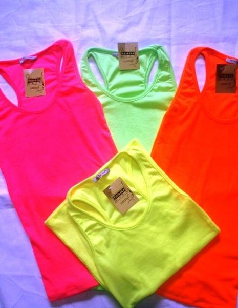 Neónové, žiarivé fresh tielka