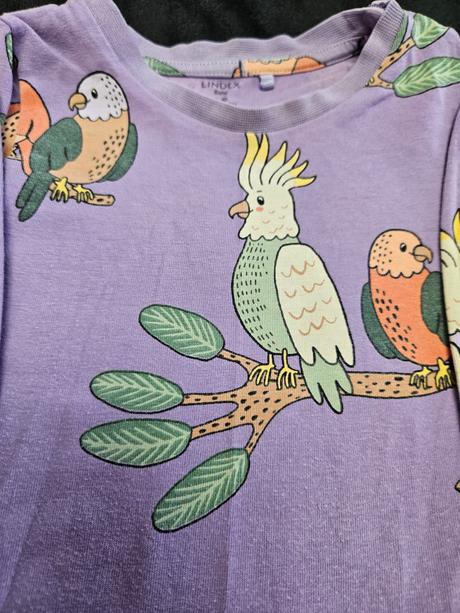 Lindex body rastuce papagaje a bodky 80, lindex,80