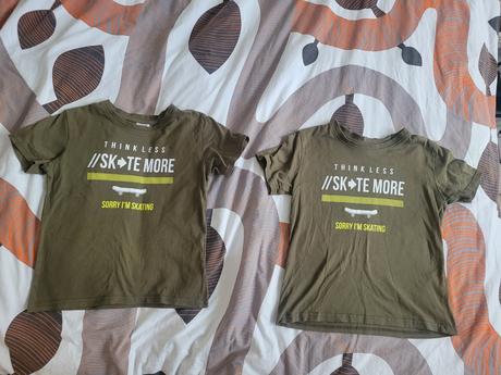 Tričko dvojicky motív skateboard, kik,128