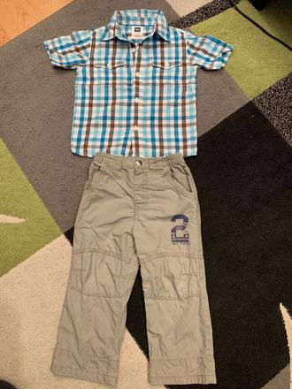 Nohavice + košeľa v. 92, 92