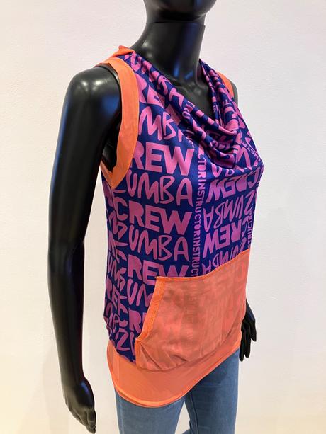 Dámske športové tričko zumba s kapucňou (xs), xs