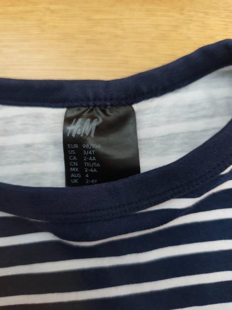 Letné pyžamo 98/104, h&m,98
