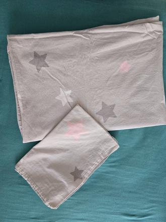 Obliečky na perinky pre dievčatko hviezdy, šírka (cm): 100,dĺžka (cm): 135