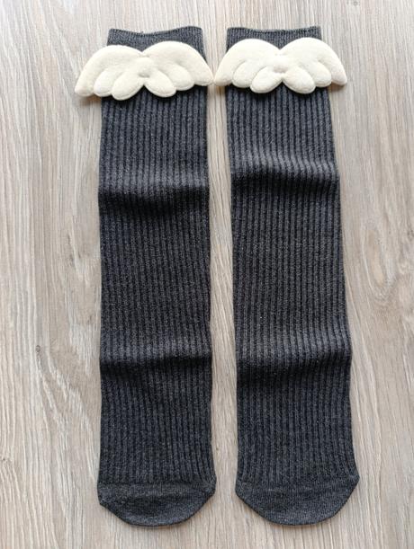 Dievčenské podkolienky s krídlami - 2 veľkosti, 