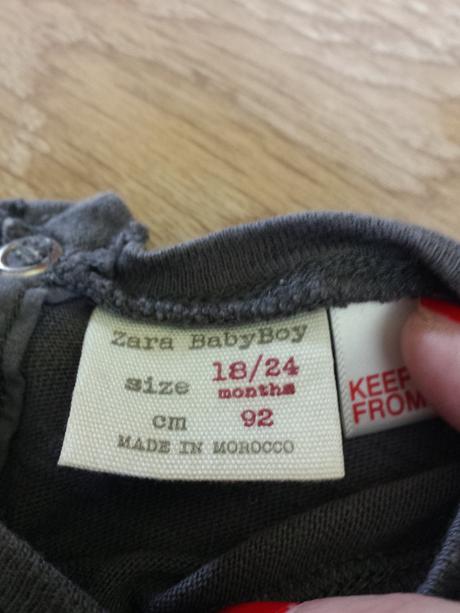 Natelnicek zara 1x obleceny, zara,92