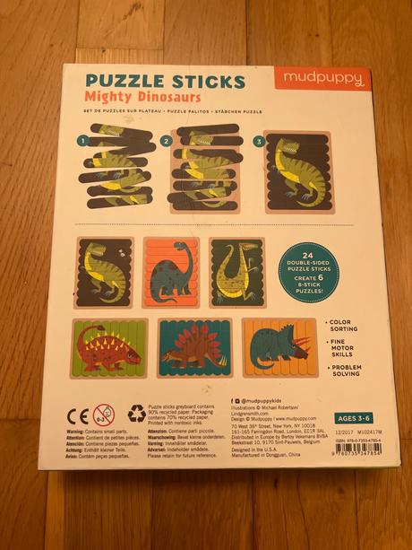 Puzzle palickove dinosaurua, 