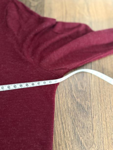 Bordový rolák zo zmesi viskózy a vlny, esprit,m