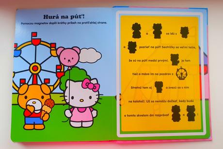 Hello kitty.hraj sa s magnetkami., 